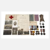 Großes Konvolut Orden und Urkunden 1. Weltkrieg111