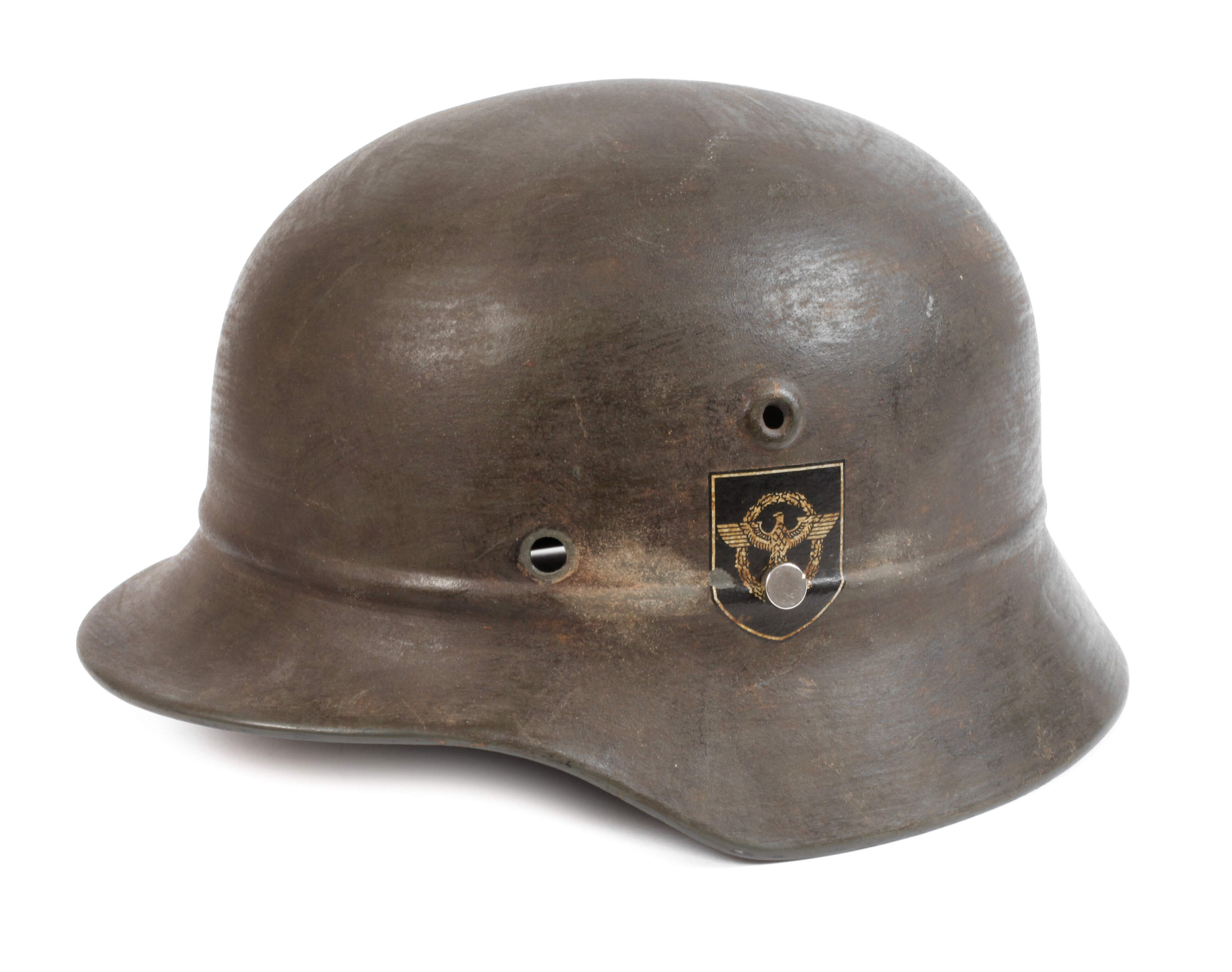 Stahlhelm Polizei Kradfahrer