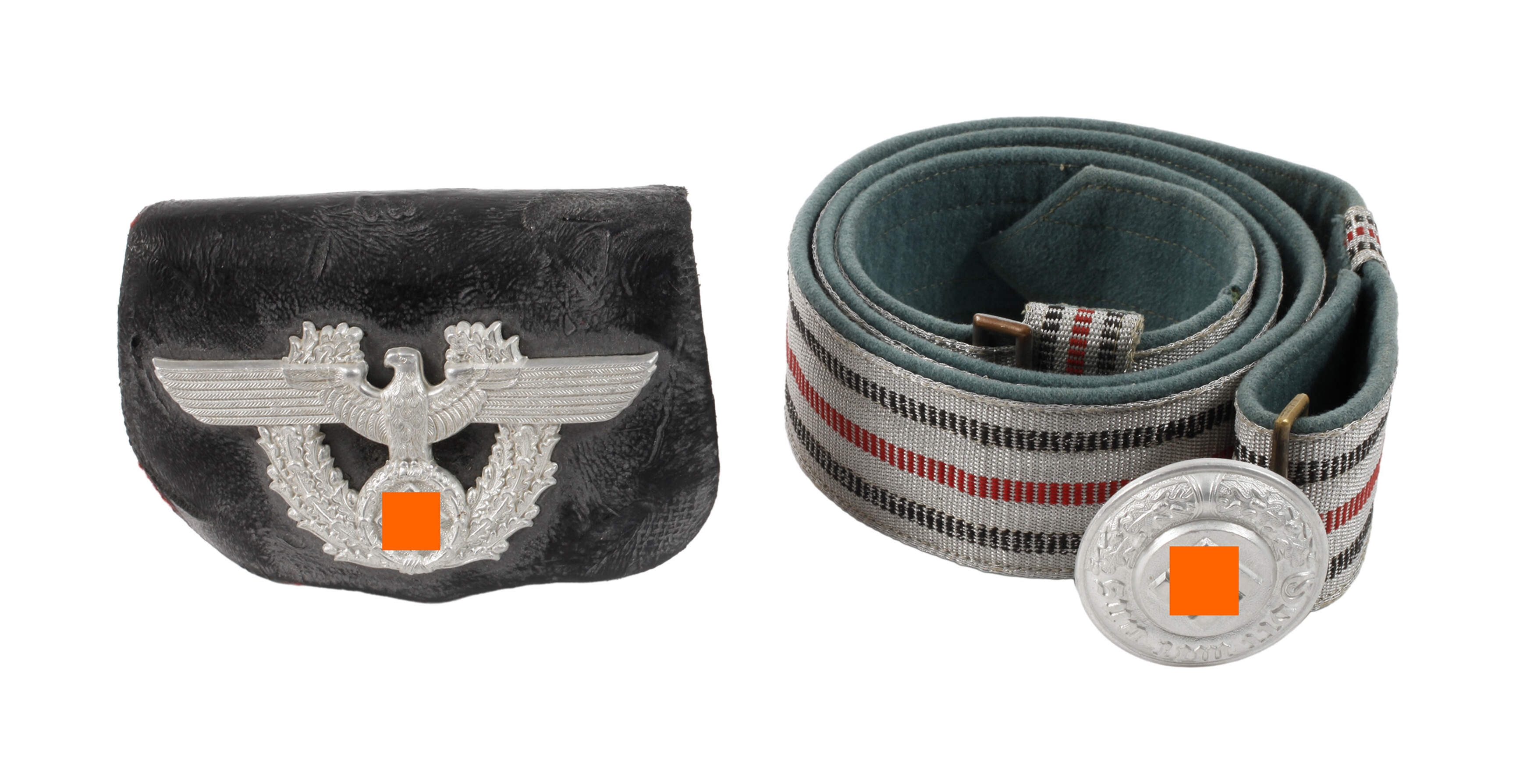 Feldbinde und Kartuschkasten 3. Reich