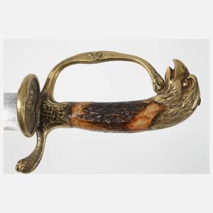 Prächtiges Jagdschwert