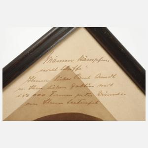 Autograph Graf von Luckner