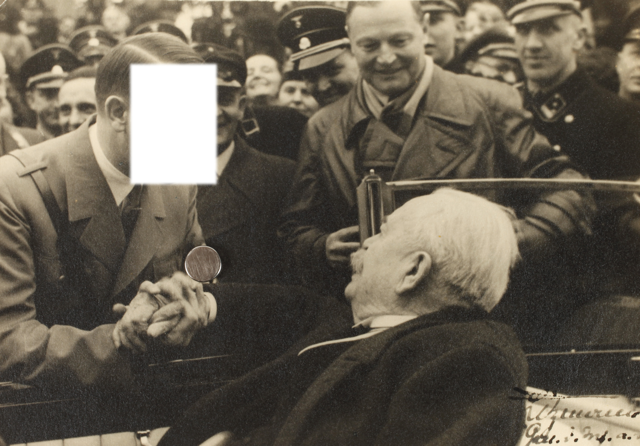 Pressefoto A.H. mit Autograph General Litzmann