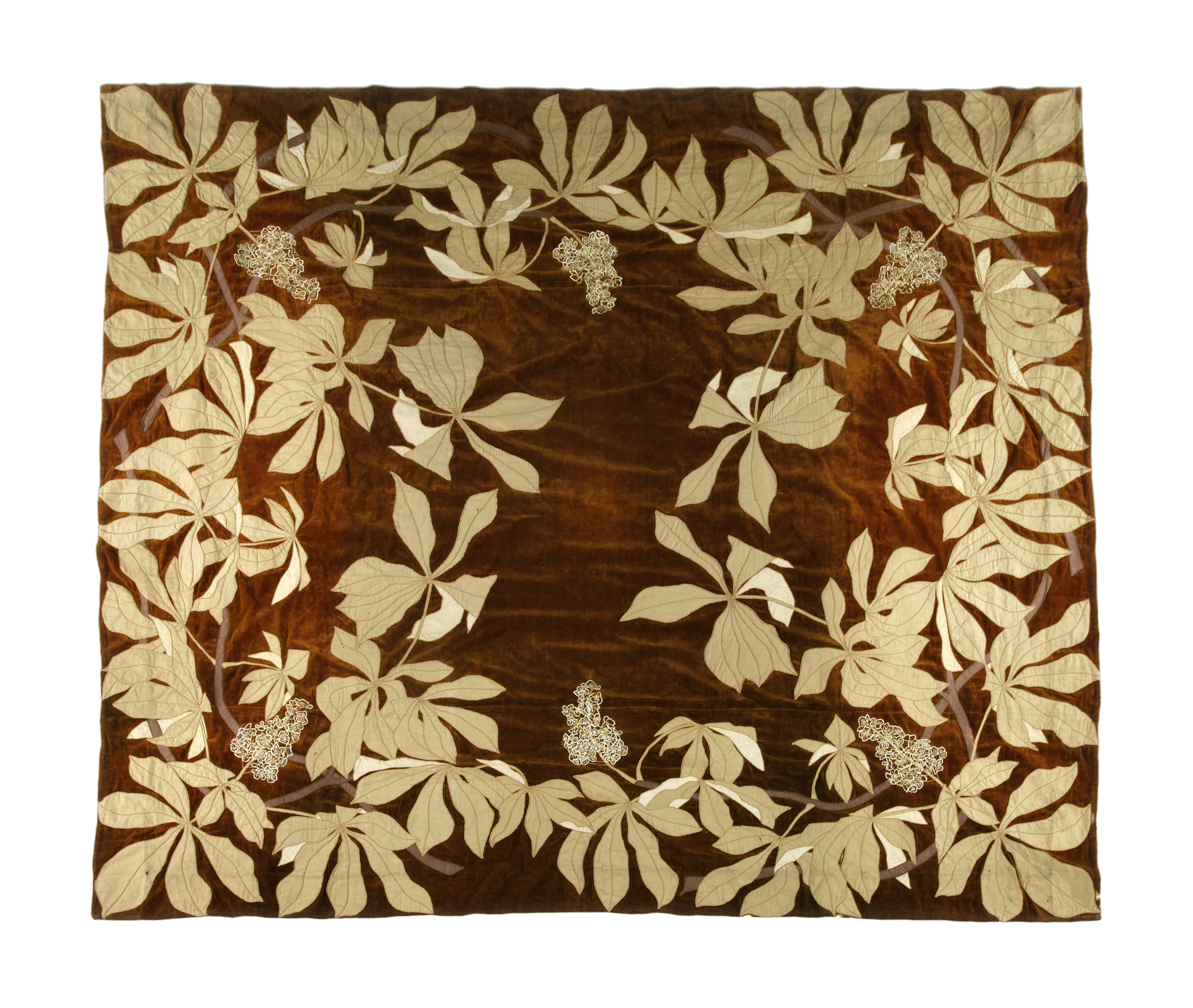 Große Samtdecke Jugendstil