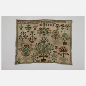 Barockes Stickmustertuch