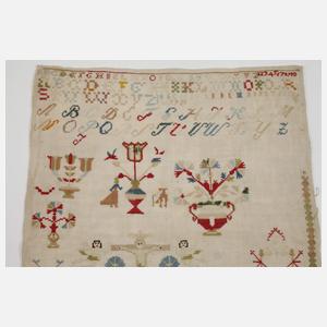 Stickmustertuch Biedermeier