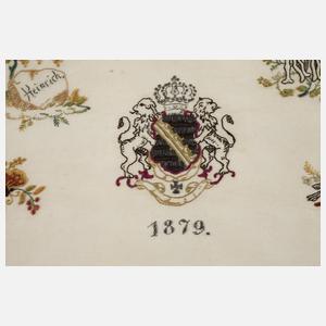 Stickmustertuch Sachsen