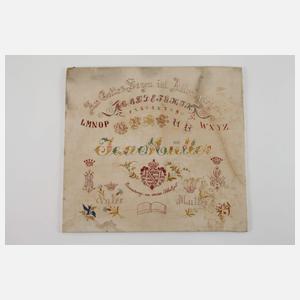 Stickmustertuch Sachsen