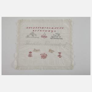 Drei Stickmustertücher Sachsen