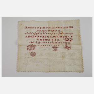 Drei Stickmustertücher Sachsen