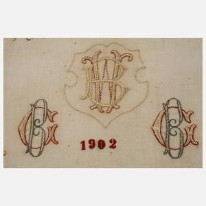 Drei Stickmustertücher Sachsen