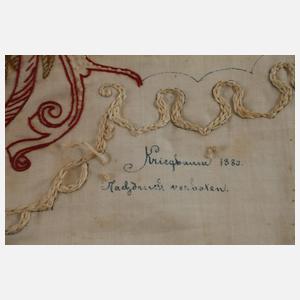 Feine Seidenstickerei Historismus