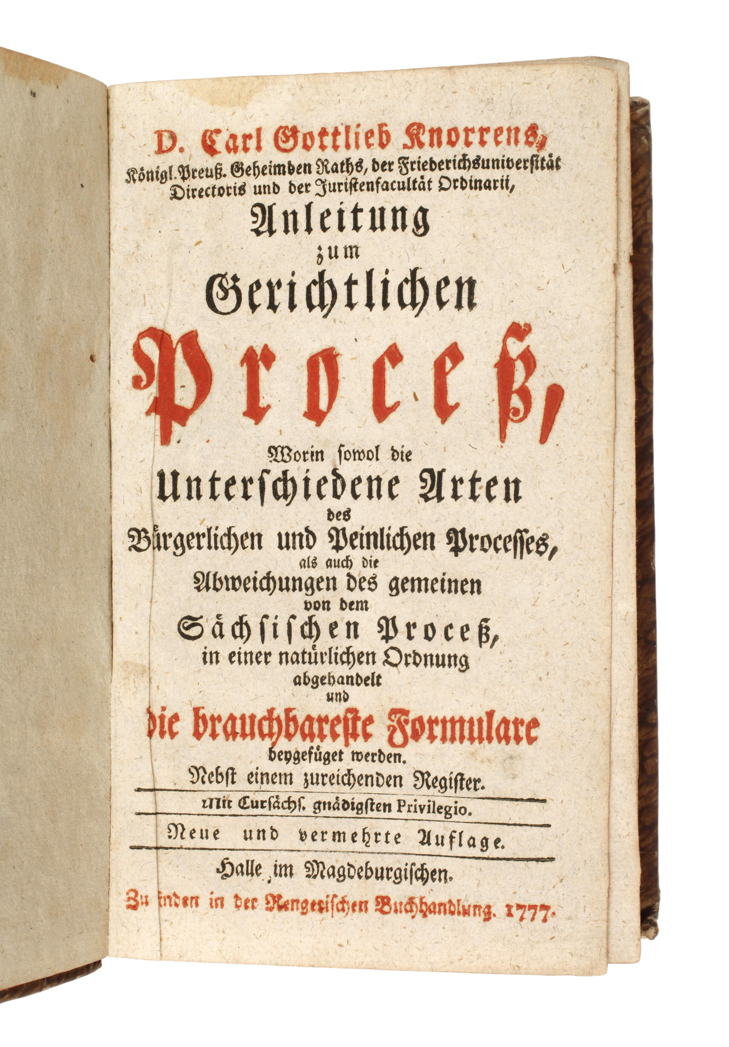 Anleitung zum gerichtlichen Proceß