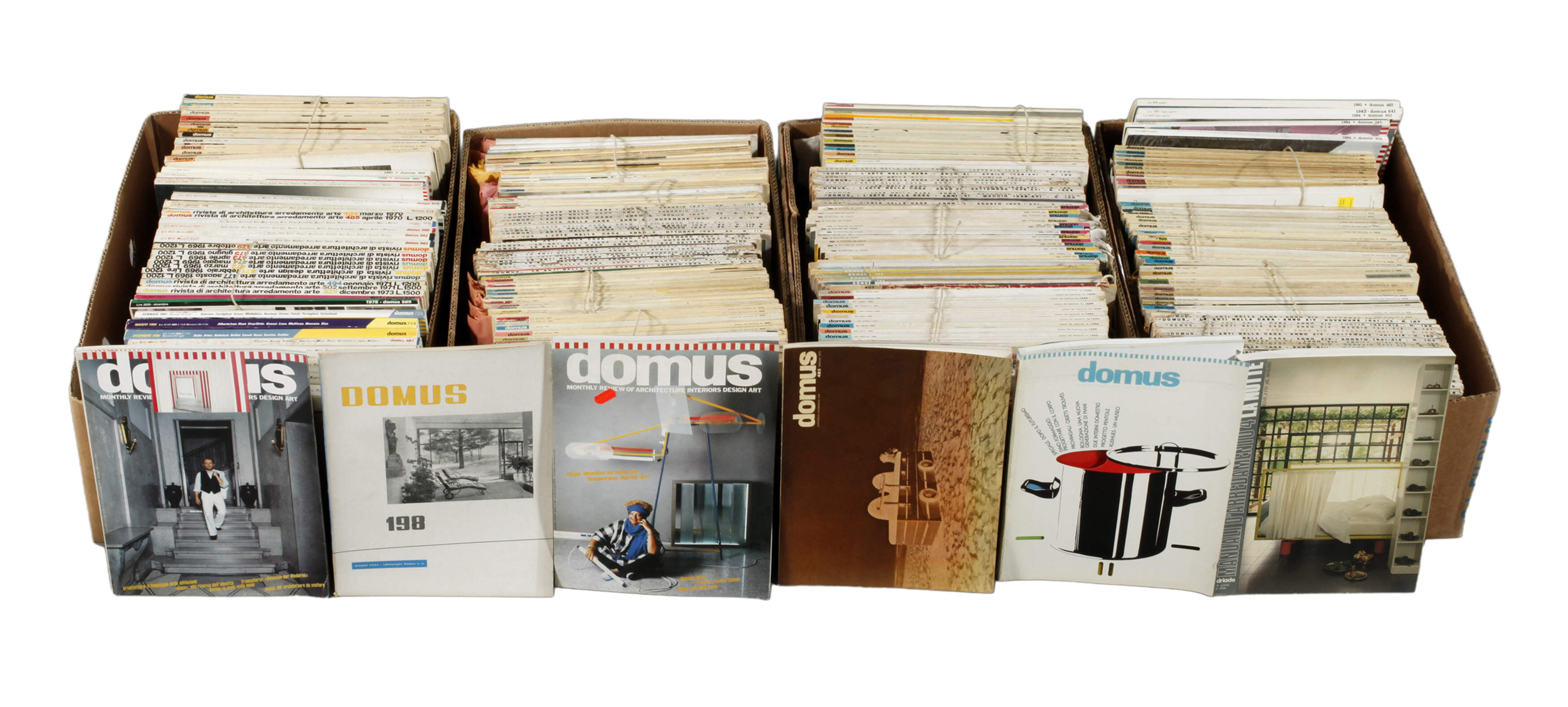 Großes Konvolut Kunstzeitschriften Domus