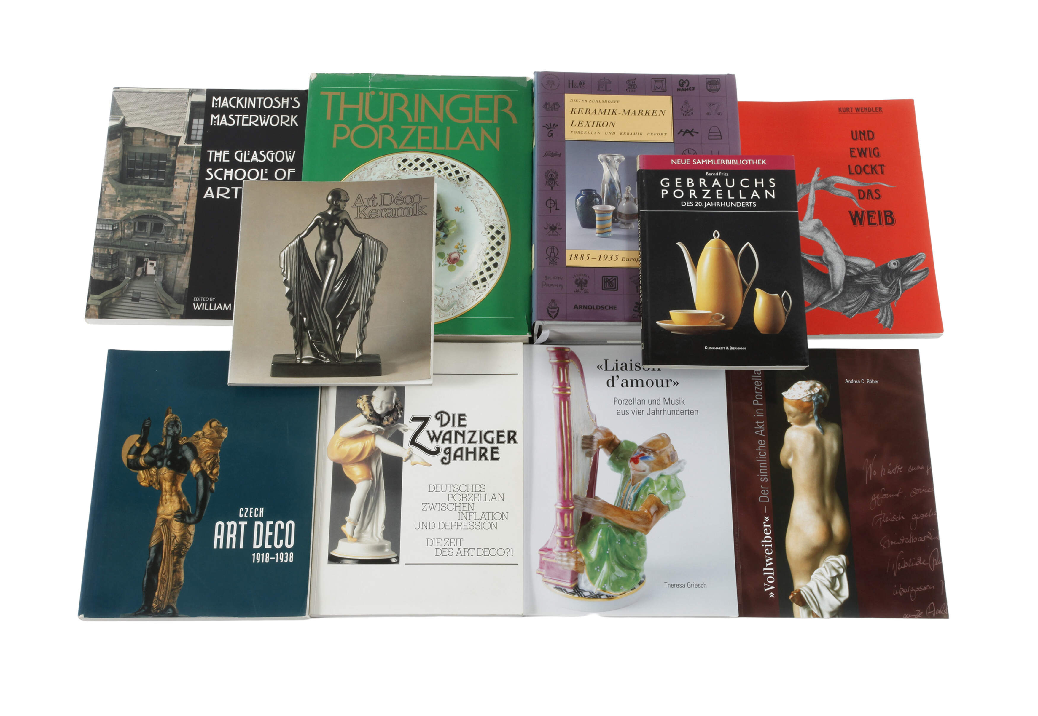 Konvolut Fachliteratur Porzellan und Keramik