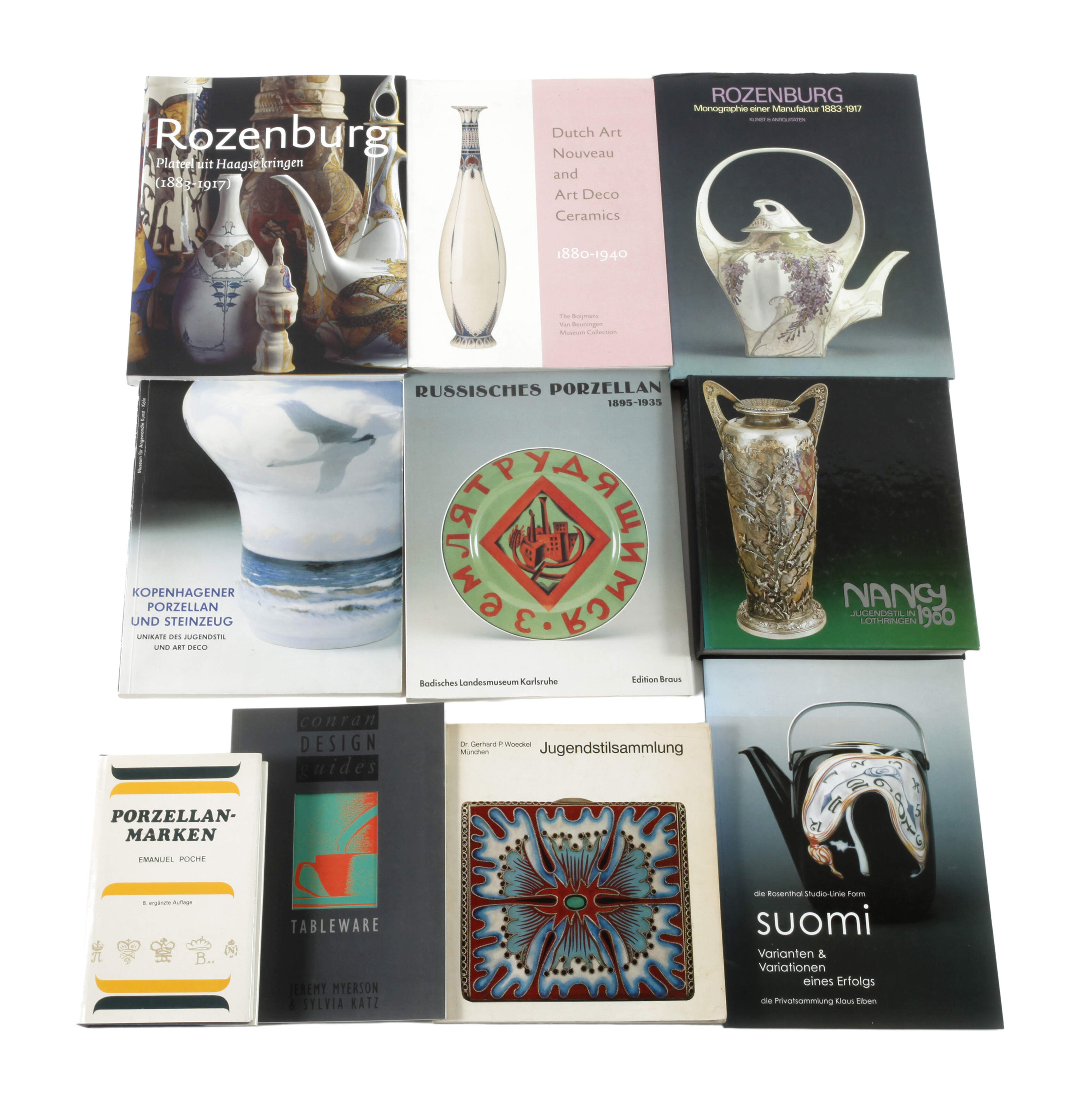 Konvolut Fachliteratur Porzellan und Keramik