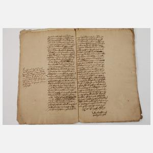 Konvolut historische Gerichtsakten Feilitzsch