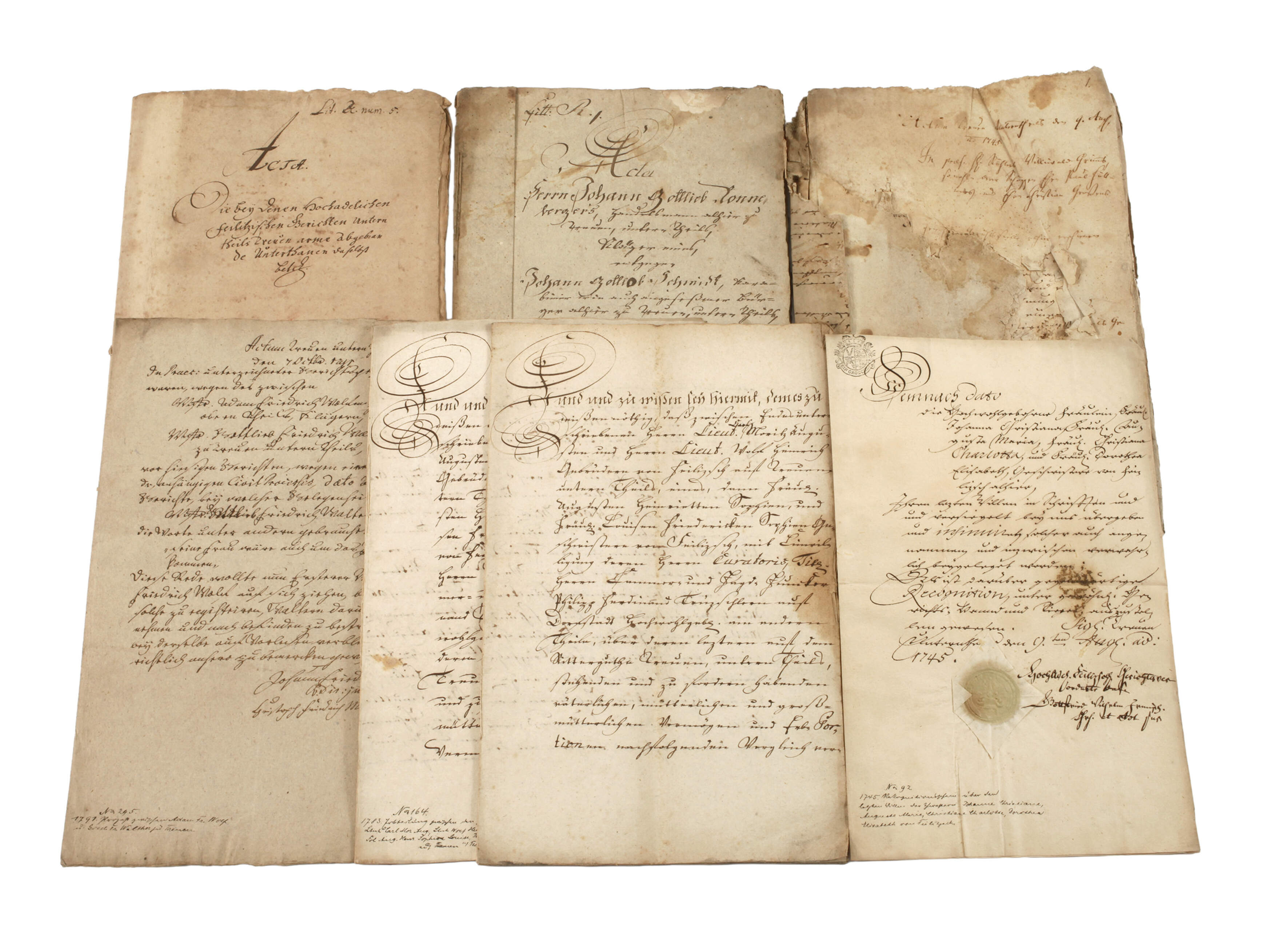 Konvolut historische Gerichtsakten Feilitzsch