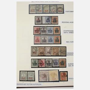 Markensammlung Besatzungen 1. und 2. Weltkrieg
