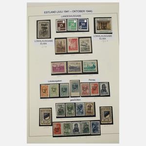 Markensammlung Besatzungen 1. und 2. Weltkrieg