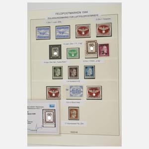 Briefmarkensammlung Feld- und Inselpost 3. Reich
