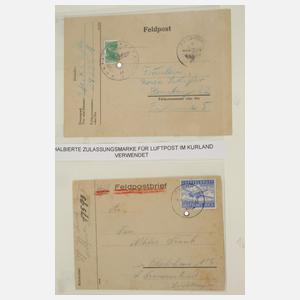 Briefmarkensammlung Feld- und Inselpost 3. Reich