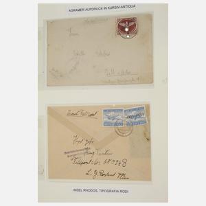 Briefmarkensammlung Feld- und Inselpost 3. Reich