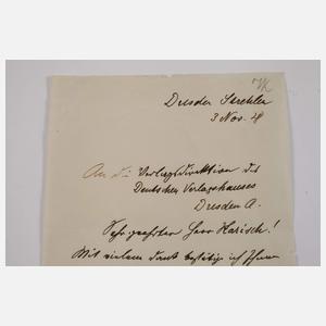 Autograph Wilhelm Claudius
