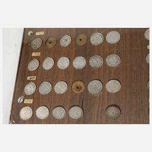 Konvolut Silbermünzen Kaiserreich und 3. Reich