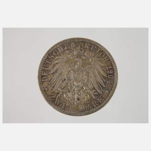 Zwei Silbermünzen Kaiserreich