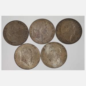 Konvolut Silbermünzen Bayern