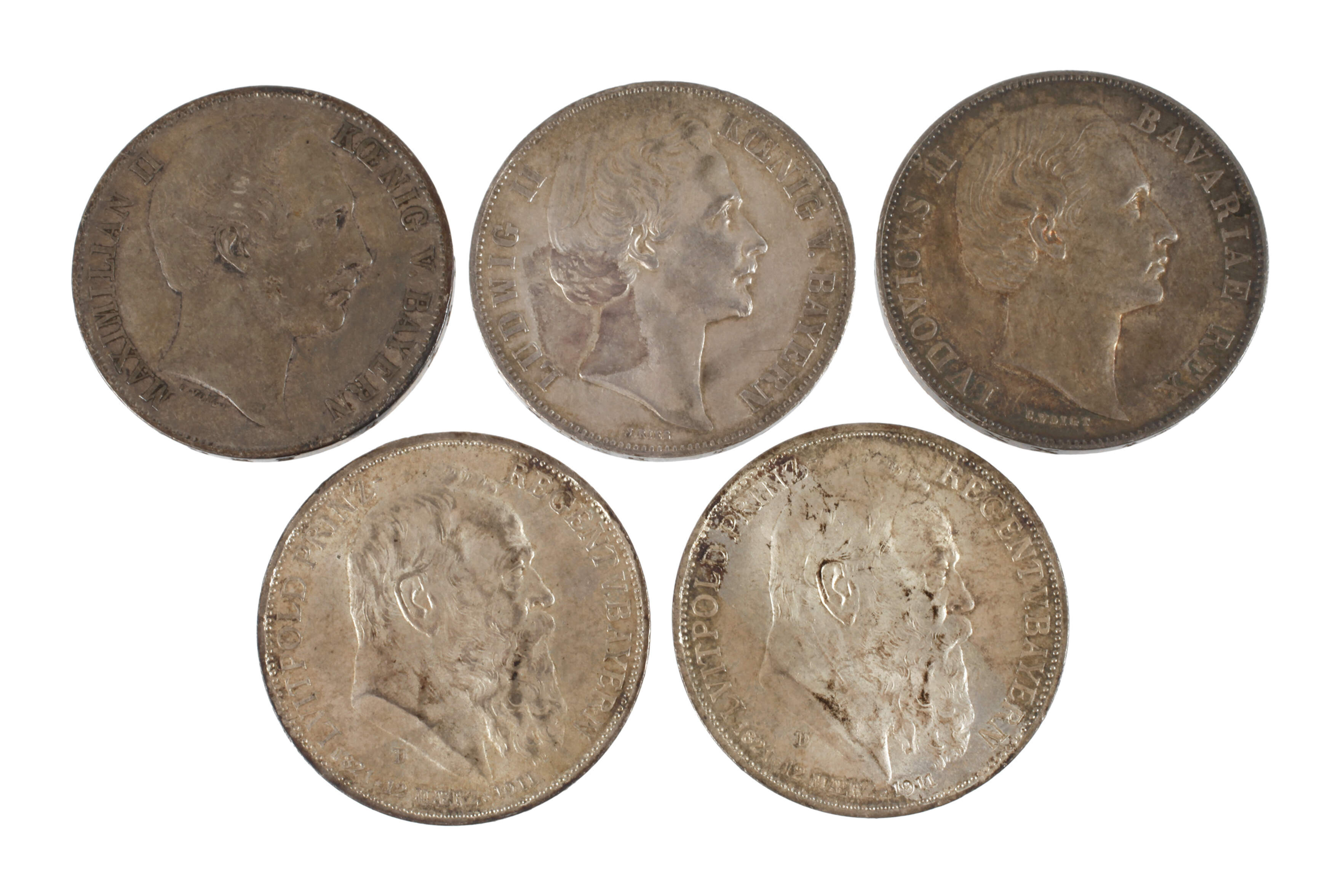 Konvolut Silbermünzen Bayern