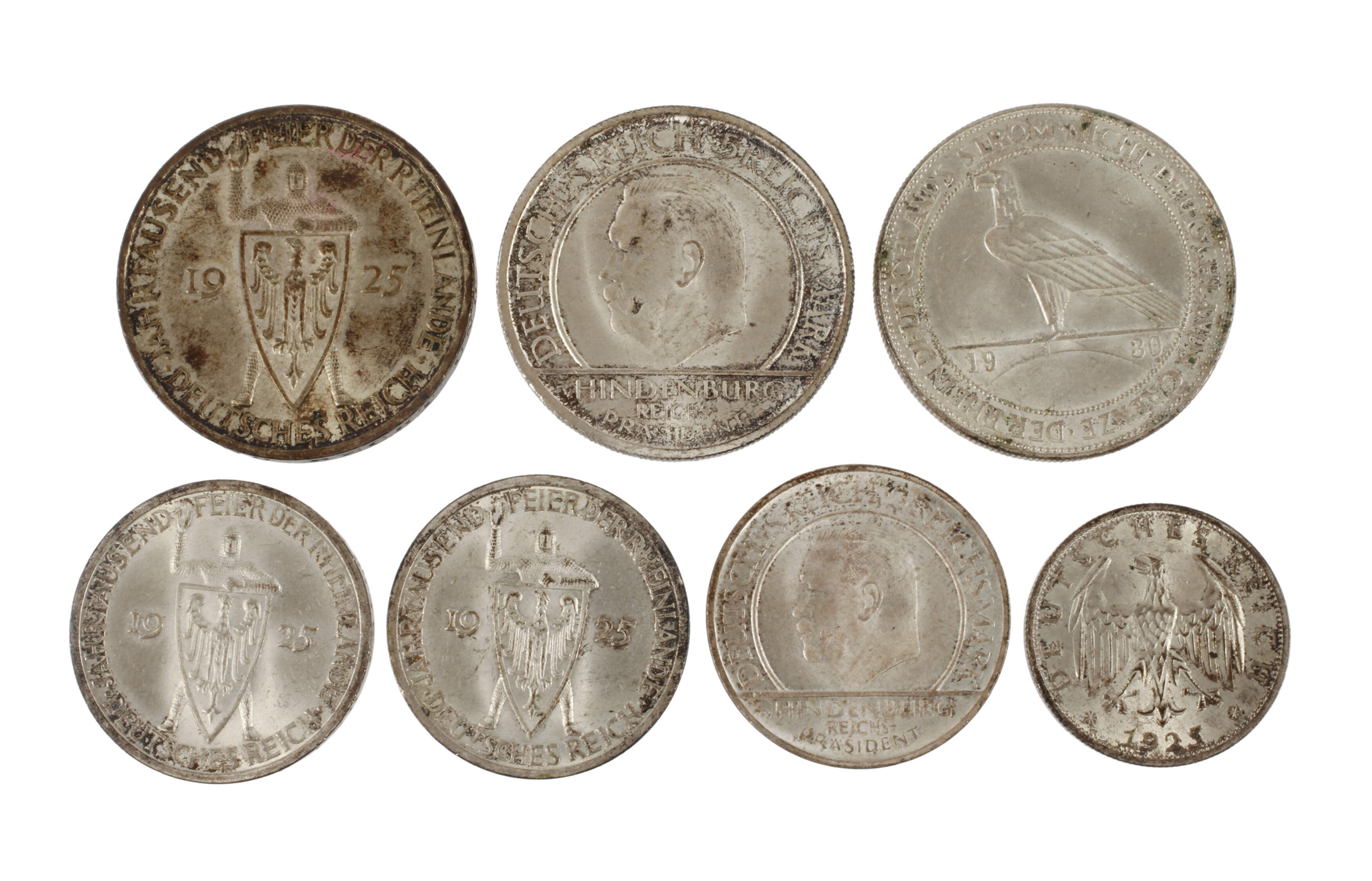 Konvolut Silbermünzen Weimar