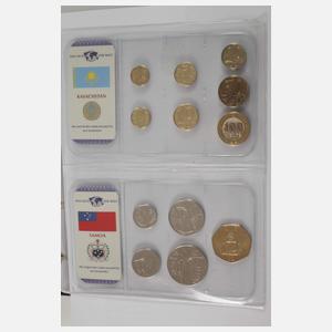 Großes Konvolut Münzalben und Geldscheine Welt