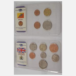 Großes Konvolut Münzalben und Geldscheine Welt