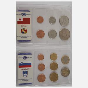 Großes Konvolut Münzalben und Geldscheine Welt