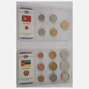 Großes Konvolut Münzalben und Geldscheine Welt