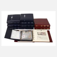 Großes Konvolut Münzalben und Geldscheine Welt111