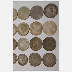 Konvolut Silbermünzen