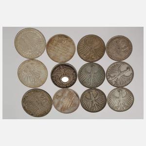 Konvolut Silbermünzen