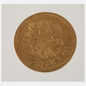 5 Rubel Gold Russland