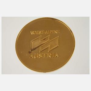 Goldmedaille Staatsbesuch Erich Honecker in Linz