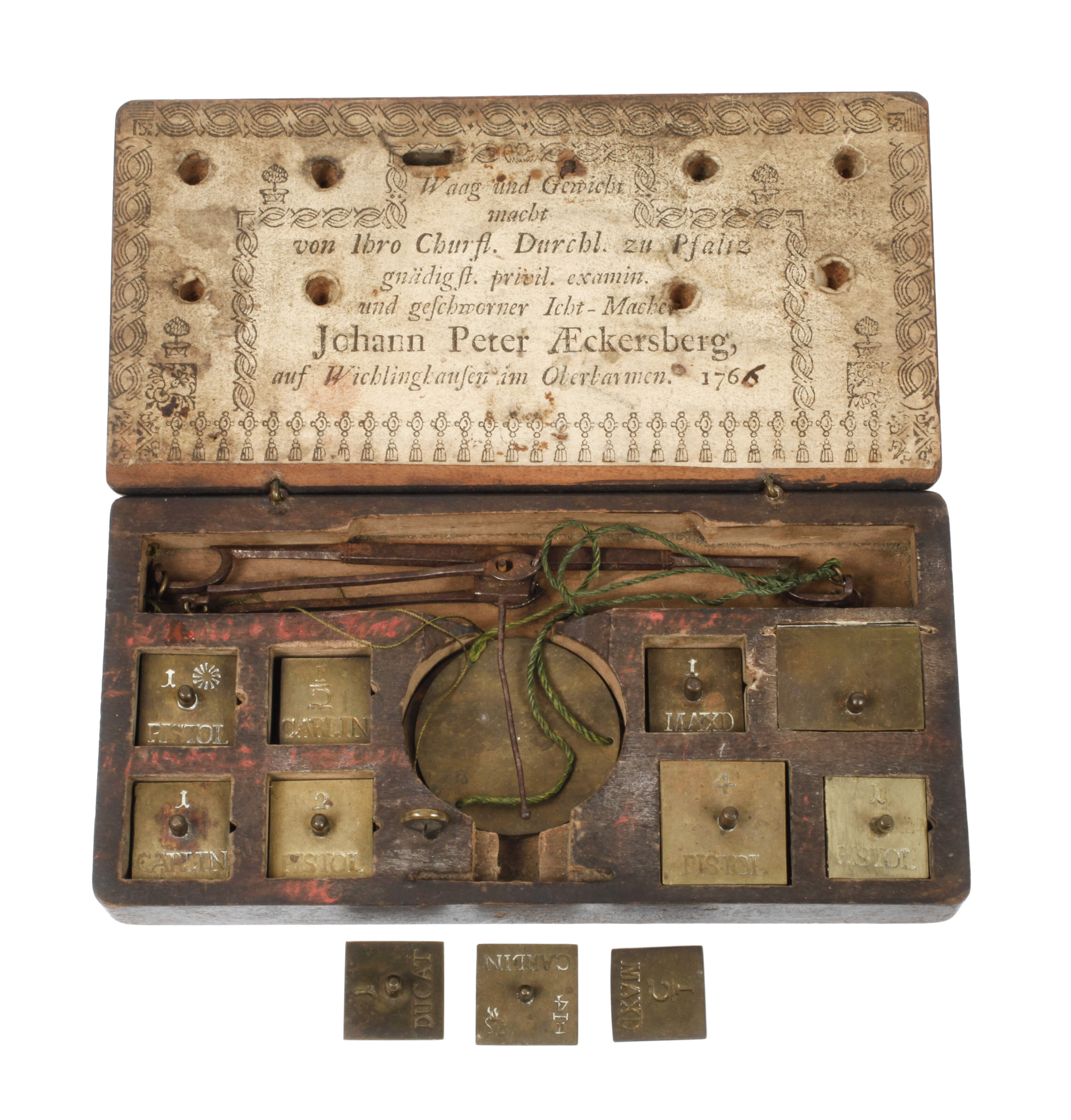Münzwaage Johann Peter Aeckersberg