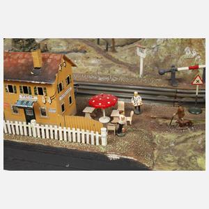 Märklin seltene Liliput Eisenbahn-Landschaftsanlage