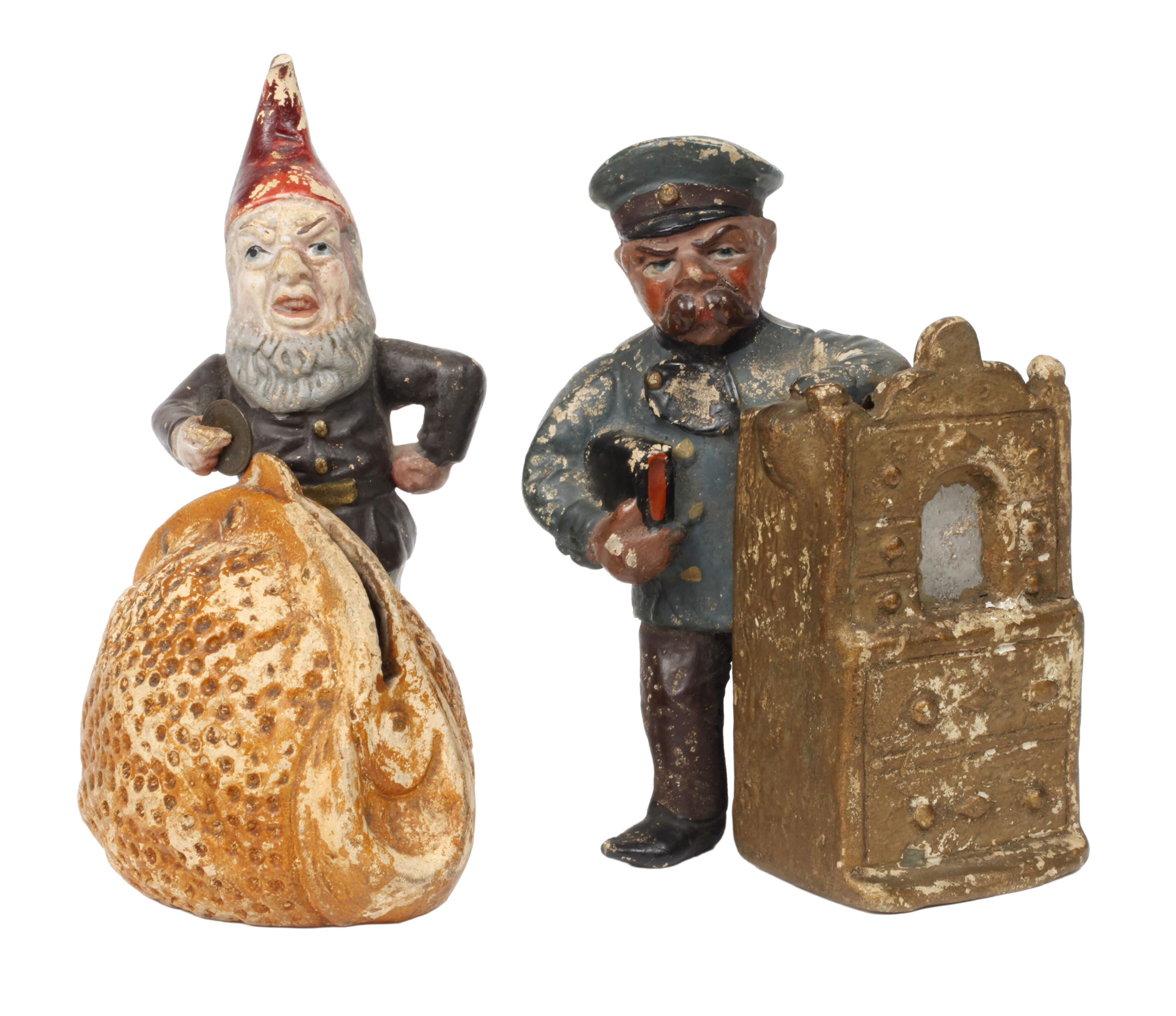 Zwei figürliche Spardosen