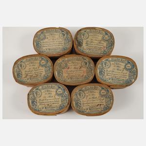 Großes Konvolut Zinnsoldaten in Spanschachteln