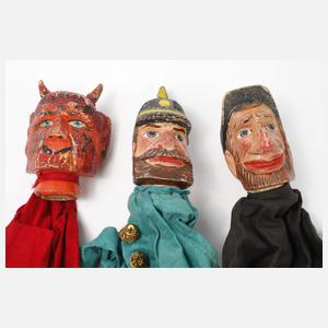 Konvolut Handpuppen für das Kasperletheater