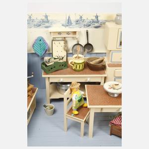 Große Puppenküche mit Zubehör