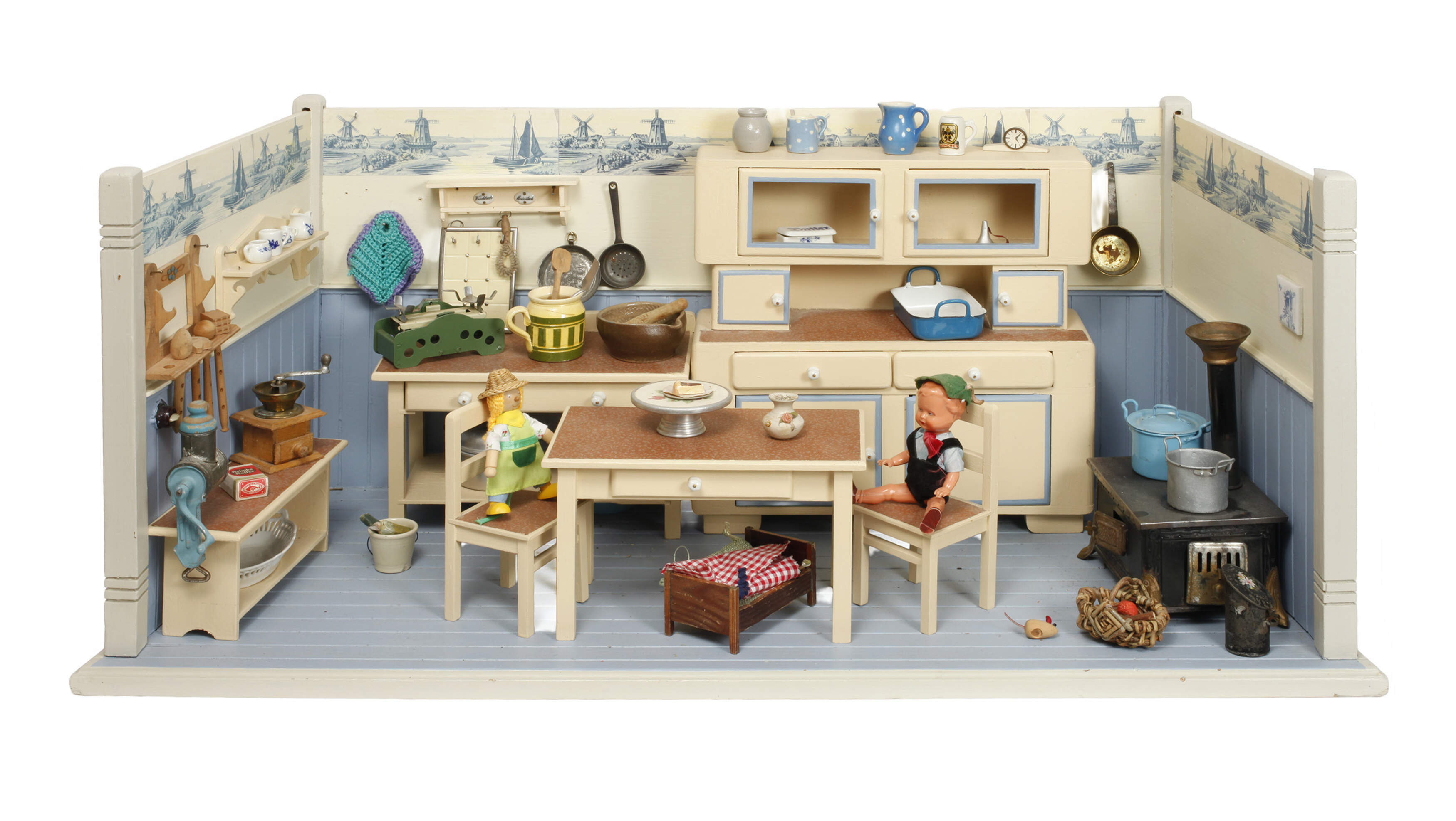 Große Puppenküche mit Zubehör