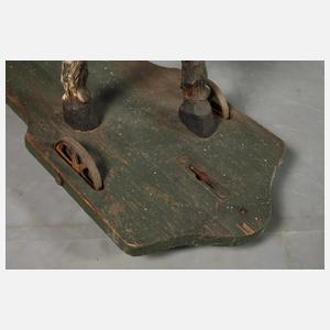 Pferd als Reittier auf Rädern