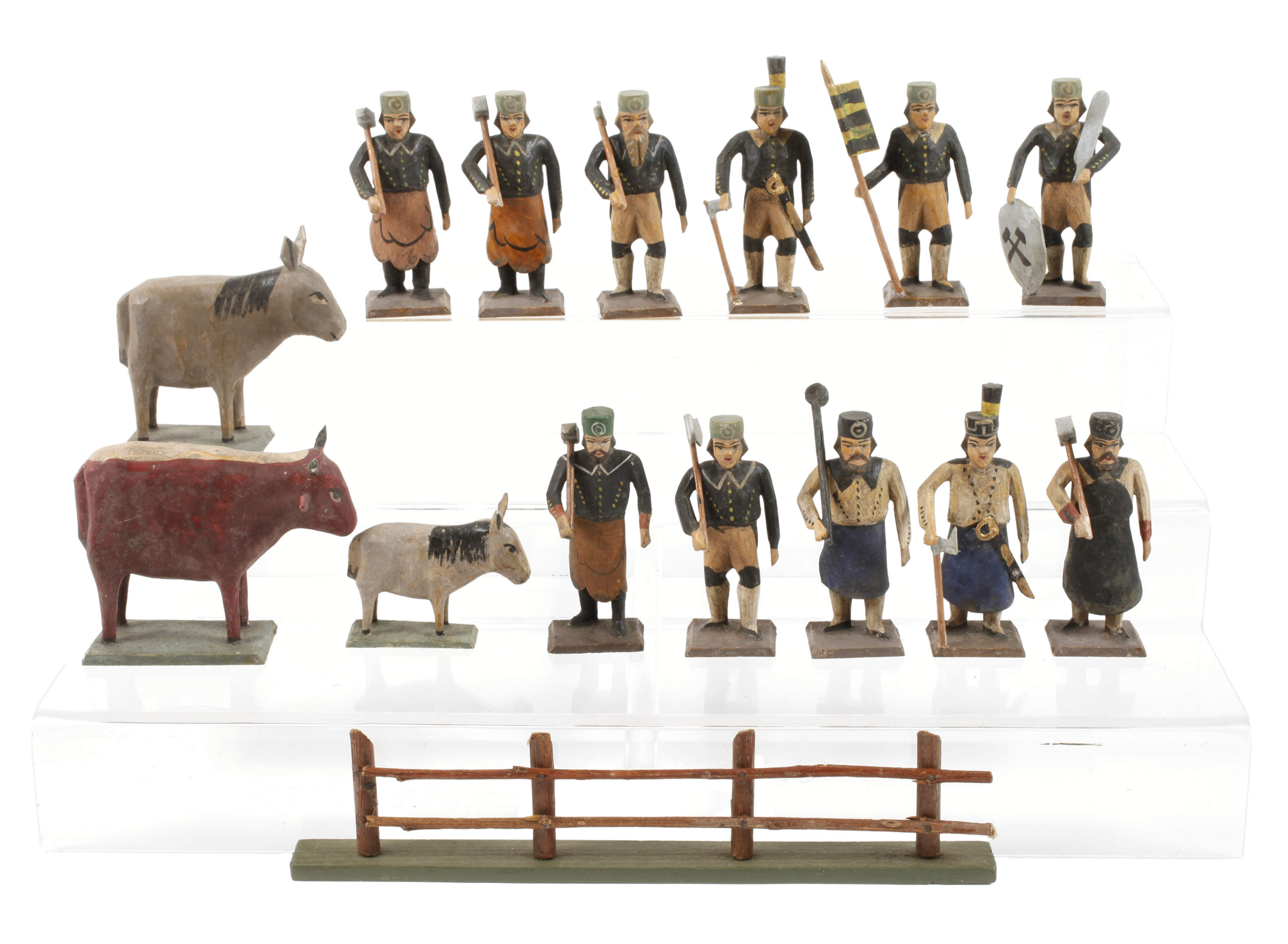 Grulicher Bergmannszug und Tiere